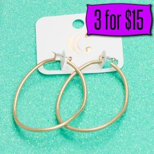 💎💰3/$15 Charming Charlie Gold Tone Hoop Earrings